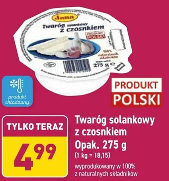 ALDI Twaróg solankowy z czosnkiem oferta