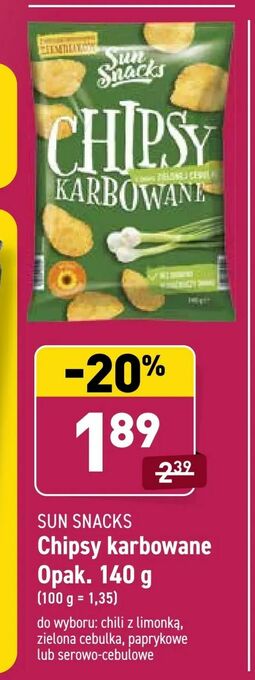 ALDI Chipsy karbowane Opak. 140 g oferta