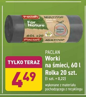 ALDI Worki na śmieci, 60 l oferta