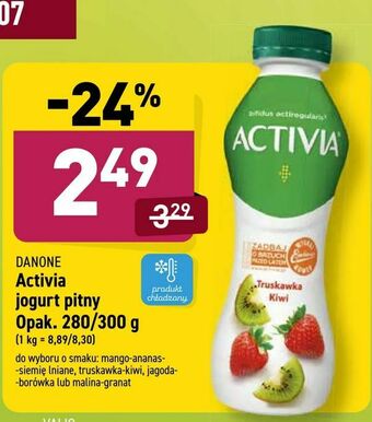 ALDI Activia jogurt pitny oferta
