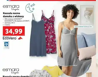 Lidl Koszula nocna damska z wiskozy oferta