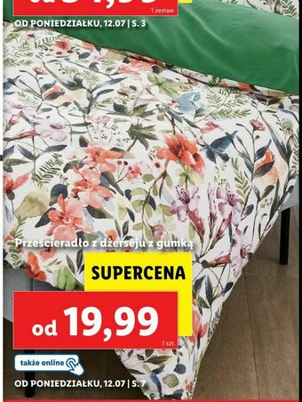Lidl Prześcieradło z dżerseju z gumką oferta