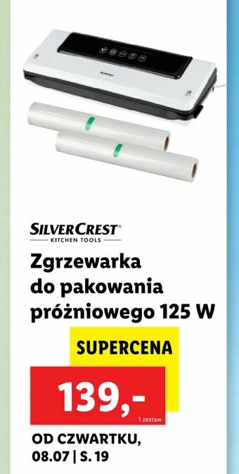 Lidl Zgrzewarka do pakowania próżniowego 125 W oferta
