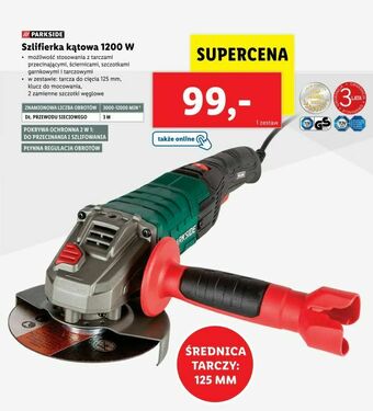 Lidl Szlifierka kątowa 1200 w oferta
