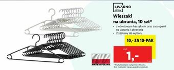Lidl Wieszaki na ubrania, 10 szt* oferta