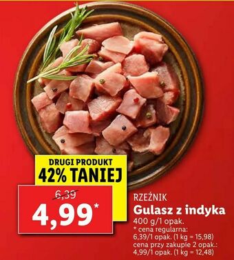 Lidl Gulasz z indyka oferta