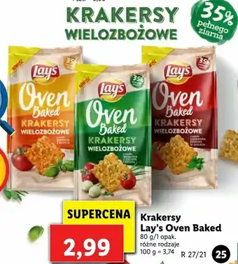 Lidl Krakersy Lay's Oven Baked oferta