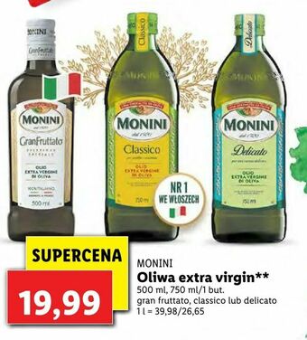 Lidl Oliwa extra virgin oferta