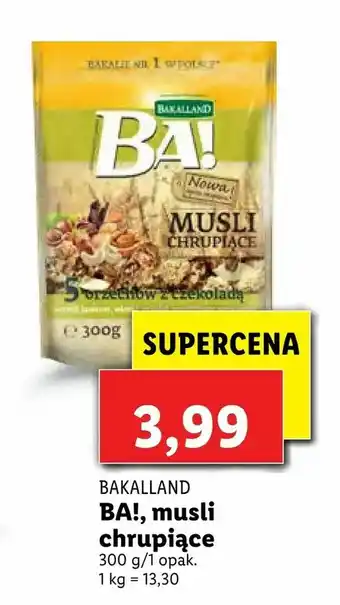 Lidl BA!, musli chrupiące oferta