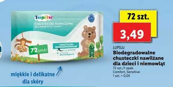 Lidl Biodegradowalne chusteczki nawilżane dla dzieci i niemowląt oferta