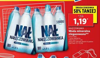Lidl Woda mineralna niegazowana oferta