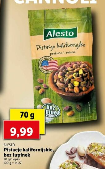Lidl Pistacje kalifornijskie, bez łupinek oferta