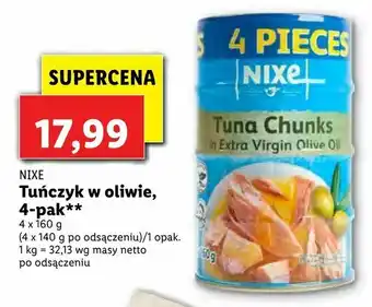 Lidl Tuńczyk w oliwie, 4-pak oferta