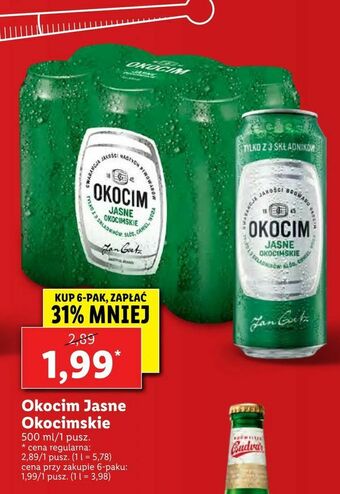 Lidl Okocim Jasne Okocimskie oferta
