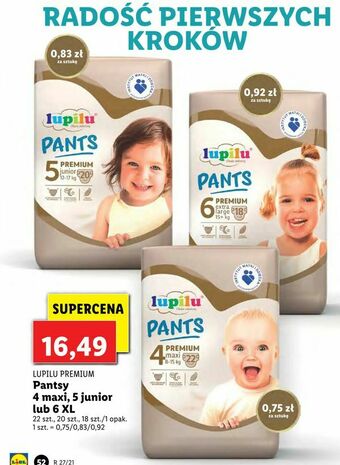 Lidl Pantsy 4 maxi, 5 junior lub 6 XL oferta