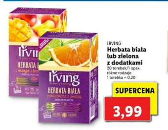 Lidl Herbata biała lub zielona z dodatkami oferta