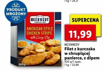 Lidl Filet z kurczaka w chrupiącej panierce, z dipem oferta