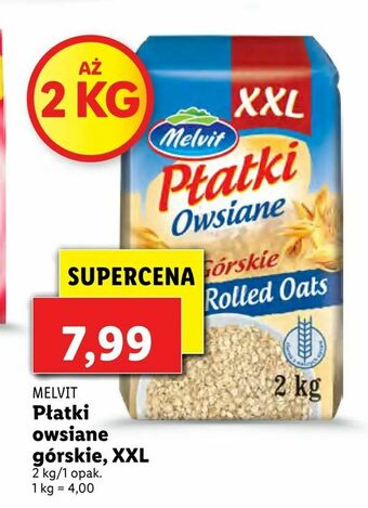 Lidl Płatki owsiane górskie, xxl oferta