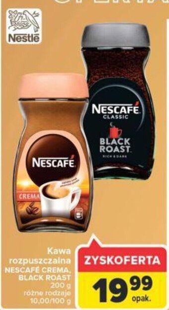 Carrefour Nescafe kawa rozpuszczalna crema 200g oferta