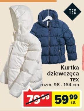 Carrefour Kurtka dziewczęca 98-164 cm tex oferta