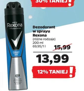 Netto Antyperspirant rexona men cobalt dry oferta