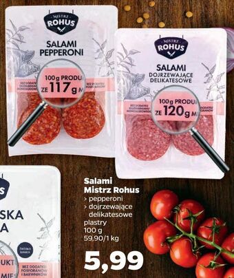 Netto Salami pepperoni mistrz rohus oferta