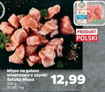 Netto Mięso na gulasz wieprzowy z szynki sztuka mięsa netto oferta