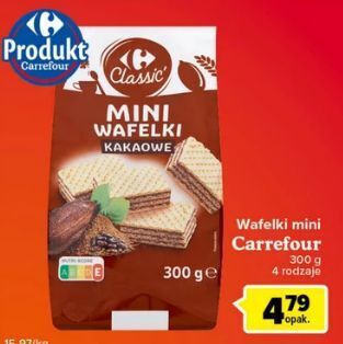 Globi Mini wafelki kakaowe carrefour classic oferta