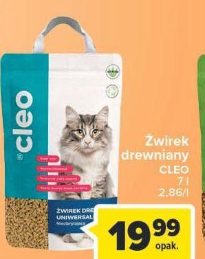 Carrefour Żwirek drewniany uniwersalny niezbrylający cleo oferta