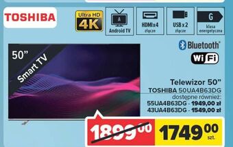 Carrefour Telewizor 55'' 55ua4b63dg toshiba oferta