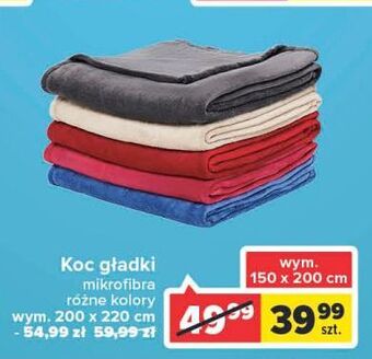 Carrefour Koc mikrofibra 220 x 200 cm oferta