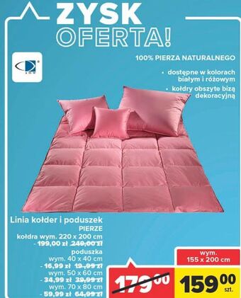 Carrefour Kołdra pierze 155 x 200 cm amw oferta