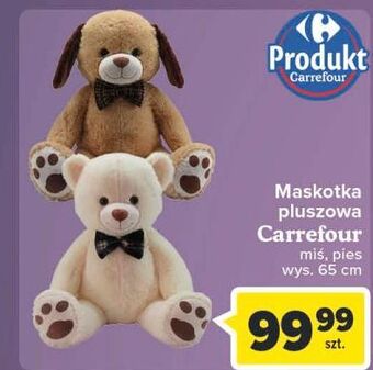Carrefour Maskotka pluszowy piesek carrefour oferta