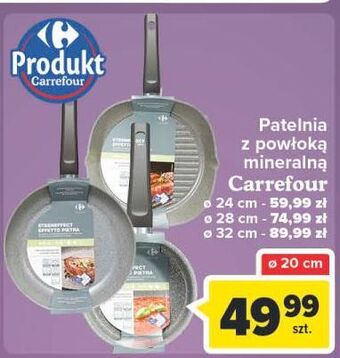 Carrefour Patelnia z powłoką mineralną 32 cm carrefour oferta