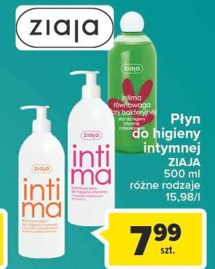 Carrefour Kremowy płyn do higieny intymnej z kwasem mlekowym ziaja intima oferta