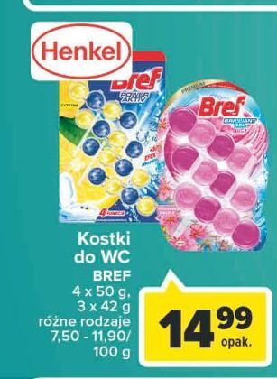 Carrefour Kostka do wc 4 function lemon bref power aktiv oferta