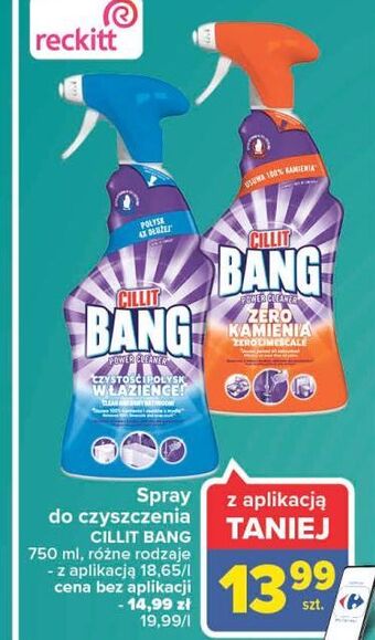 Carrefour Spray do czyszczenia czystość i połysk w łazience cillit bang oferta