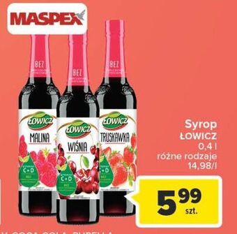Carrefour Syrop truskawkowy łowicz oferta