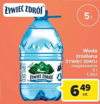 Carrefour Woda niegazowana żywiec zdrój oferta