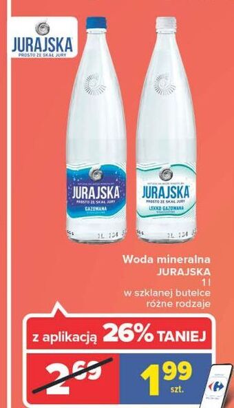 Carrefour Woda  gazowana jurajska oferta