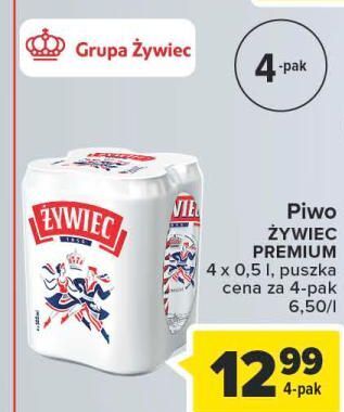Carrefour Piwo żywiec jasne pełne oferta