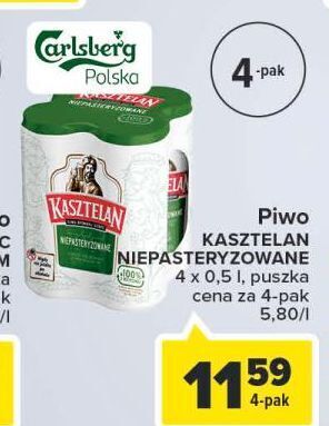 Carrefour Piwo kasztelan niepasteryzowane oferta