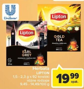 Carrefour Herbata earl grey lipton special collection oferta