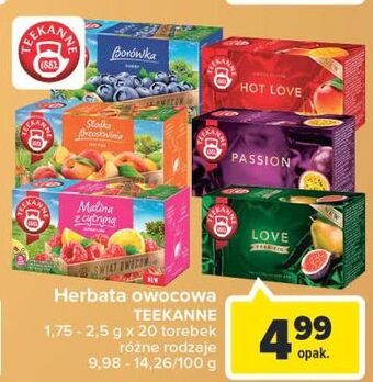 Carrefour Herbata malina z cytryną teekanne world of fruits oferta