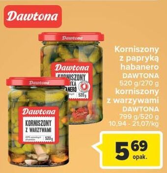 Carrefour Korniszony z warzywami dawtona oferta
