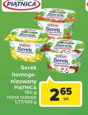 Carrefour Serek homogenizowany truskawkowy piątnica oferta
