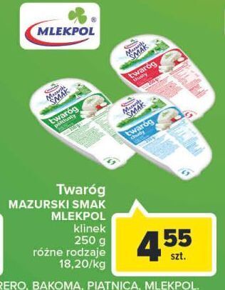 Carrefour Twaróg chudy mazurski smak oferta