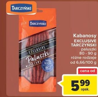 Carrefour Kabanos wieprzowy tarczyński exclusive oferta