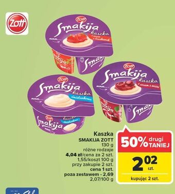Carrefour Kaszka z sosem truskawek zott smakija oferta