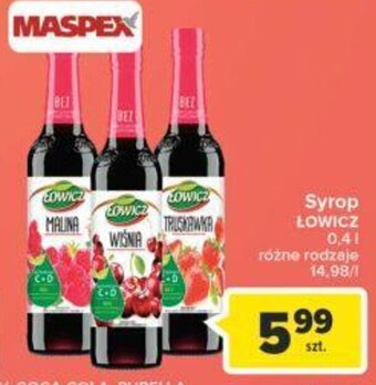 Carrefour maspex syrop łowicz 0,4l oferta